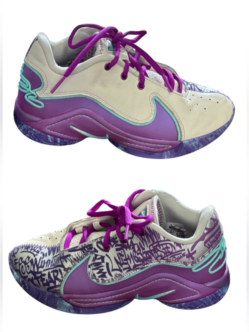Nike LeBron XXII Frozen Grapes unisex boy girl youth basketball shoes 4.5 4 1/2